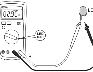 Как проверять светодиоды с помощью мультиметра.
